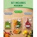 RIWUSI 30PCS Reusable Vacuum Sealer Bags for Food with Air Valve & 10 Seal Clips – Medium (10.2 x 11 in), BPA Free Food Storage Bags, Lock in Food Freshness for Freezer, Microwave, Sous Vide Cooking