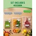 RIWUSI 30PCS Reusable Vacuum Sealer Bags for Food with Air Valve & 10 Seal Clips – Large (11.8 x 13.4 in), BPA Free Food Storage Bags,Lock in Food Freshness for Freezer, Microwave, Sous Vide Cooking