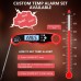 RIWUSI Meat Thermometer Digital, Instant Read Food Thermometer with Dual Probe, Backlight LCD Display, Calibration Function, Kitchen Accessories for Outdoor Cooking, Candy Making, BBQ Grill Essentials