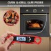 RIWUSI Meat Thermometer Digital, Instant Read Food Thermometer with Dual Probe, Backlight LCD Display, Calibration Function, Kitchen Accessories for Outdoor Cooking, Candy Making, BBQ Grill Essentials