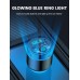 RIWUSI FM Transmitter for Car Bluetooth 5.3, Wireless FM Radio Car Adapter | [All-Metal] PD 30W & QC3.0 18W Fast Car Charger, Noise Cancelling Hands-Free Call, Blue Light - Black