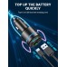 RIWUSI FM Transmitter for Car Bluetooth 5.3, Wireless FM Radio Car Adapter | [All-Metal] PD 30W & QC3.0 18W Fast Car Charger, Noise Cancelling Hands-Free Call, Blue Light - Black
