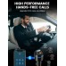 RIWUSI FM Transmitter for Car Bluetooth 5.3, Wireless FM Radio Car Adapter | [All-Metal] PD 30W & QC3.0 18W Fast Car Charger, Noise Cancelling Hands-Free Call, Blue Light - Black