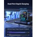 2025 Upgrade Bluetooth 5.3 Car Adapter【PD 36W+QC3.0 18W】, 2-in-1 FM Transmitter 【Dual Stronger Mics】& Fast Car Charger, Wireless Car Radio Adapter Hands-Free Car Kit, Siri Assistant Player